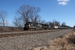 NS 9773 leads 67R, a unit oil train